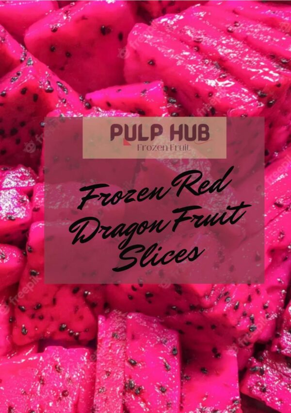 Frozen Red Dragon Fruit Slices